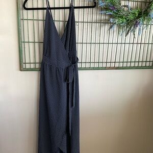 Urban outfitters polka dots blue wrap dress
